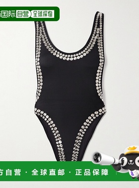 1h可退 潮奢 NORMA KAMALI 诺玛 卡玛丽 女士 Marissa 铆钉泳衣 S