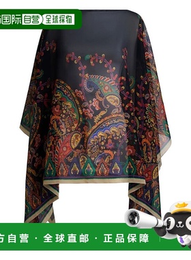 1h可退 ETRO 女士斗篷 WRJA0027AKG22X0883 SS2026 黑色 PRINTED