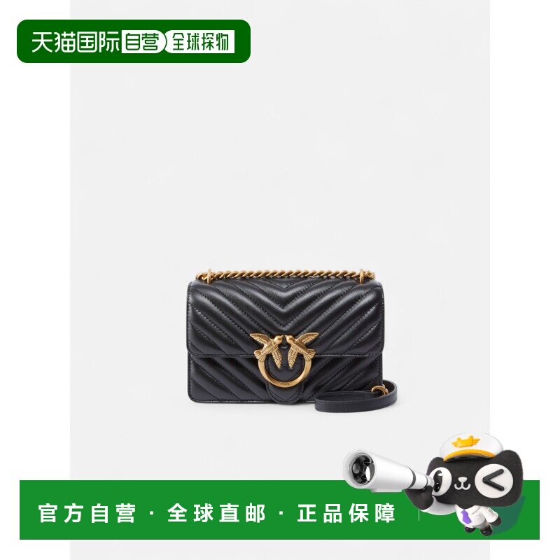 PINKO 女士单肩包 252100074A0GKZ99Q SS2025 黑色 PINKO LOVE ON