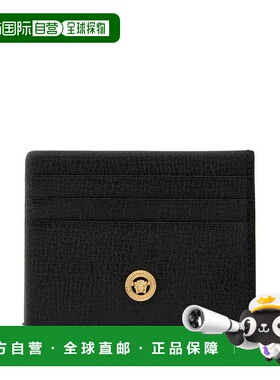 VERSACE 男士钱包 10114521A105441B00V AW2024 黑色卡包