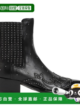 1h可退 潮奢 GOLDEN GOOSE 女士 粗跟短筒靴 GWF00550F005498