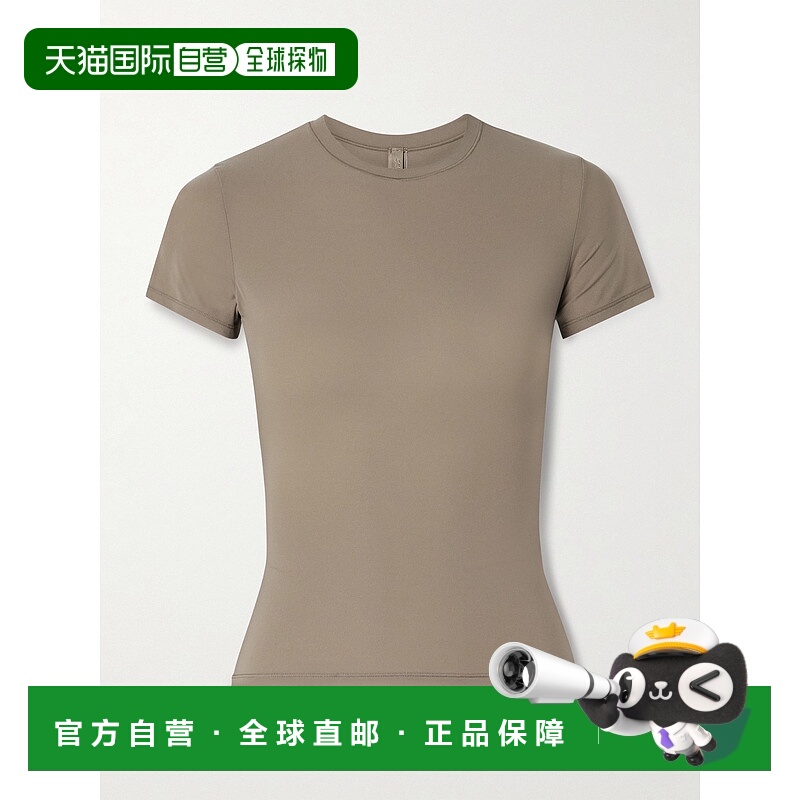 1h可退 潮奢 SKIMS 女士 Fits Everybody - Truffle T恤 TPTSH904