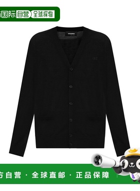 DSQUARED2 女士针织毛衣 S75HA1267S18310900 CO 黑色开衫