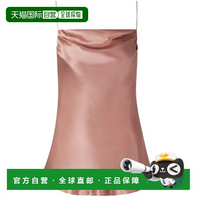 BALMAIN 女士半身裙 EF0AD400SE954AJ SS2025 驼色 无袖吊带