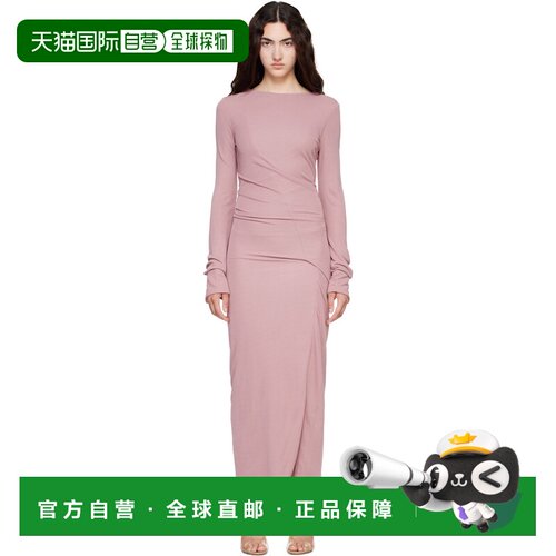 Lanvin 朗雯 女士 粉色垂坠连衣裙 RWDR00136392A26599OLD1