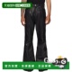 OWENS AW2025 男士 RICK 皮裤 RU02E1335LSU09 黑色喇叭裤