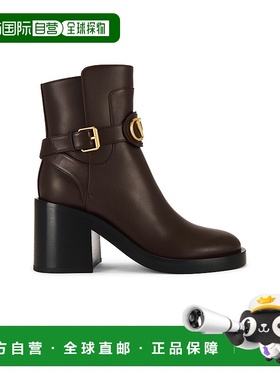 1h可退 潮奢 valentino 华伦天奴 女士 V 徽标标志短靴 7W2S0MB4D