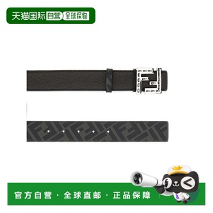 FENDI 男士腰带 7C0535AFF1F0GXN SS2025 黑色 Reversible Belt F
