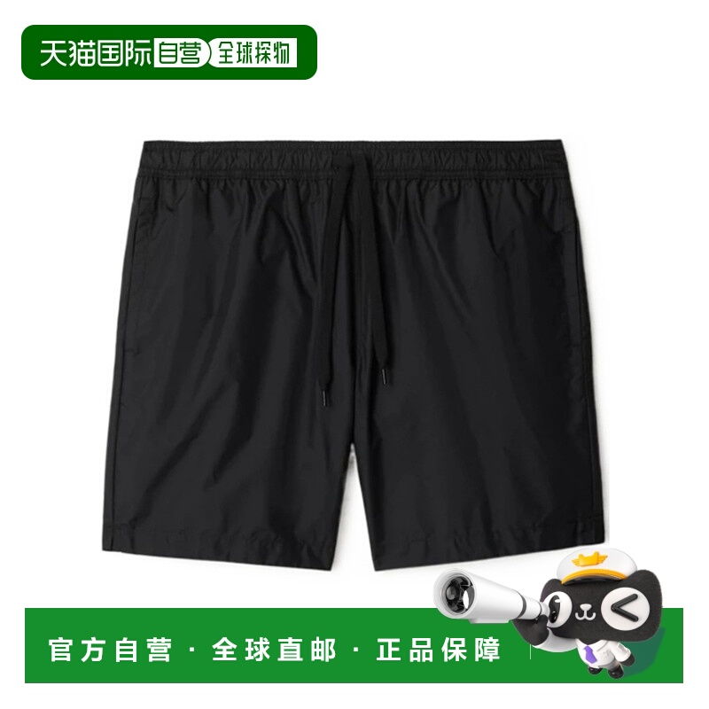 1h可退 BURBERRY 男士短裤 80843211 SS2024 黑色 logo标识沙滩短