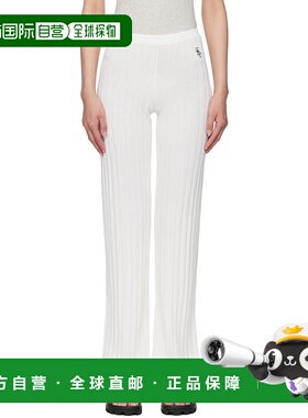 1h可退 潮奢 SPORTY & RICH 女士 灰白色 SRC Ribbed 运动裤 PO04