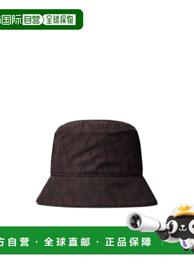 VALENTINO 男士帽子 YHGA11FHGMVP AW2023 黑色 徽标渔夫帽子