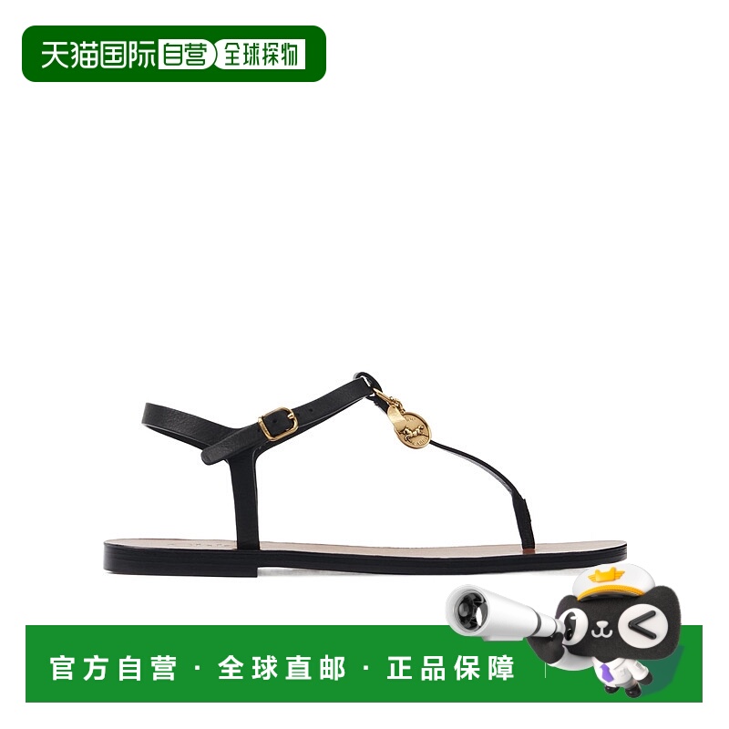 1h可退 CHLOÉ 女士凉鞋 C25A12SLT001 AW2025 黑色 圆头平底凉鞋