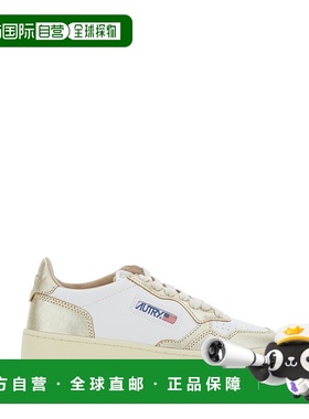 1h可退 潮奢 AUTRY 女士 白色低帮大防水台皮质运动鞋 PTLWWB16WH
