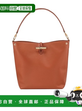 LONGCHAMP 女士斜挎包 10281HGCM11 SS2025 棕色 Le Roseau M 流