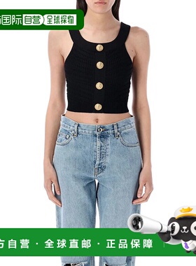 BALMAIN 女士T恤 25PEF0AB426KI420PA 黑色 SS2025背心