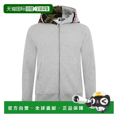 1h可退 潮奢 A Bathing Ape 猿人头 男士 Giant Shark 拉链连帽衫