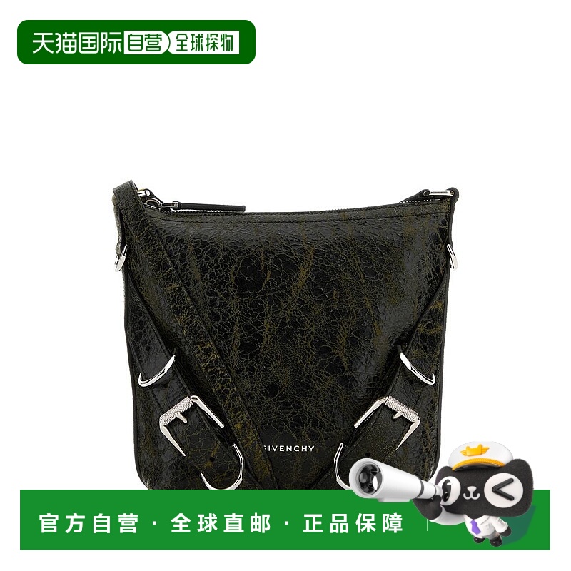 1h可退 GIVENCHY 男士斜挎包 BKU04MK1TY003 AW2024 黑色 小号Voy