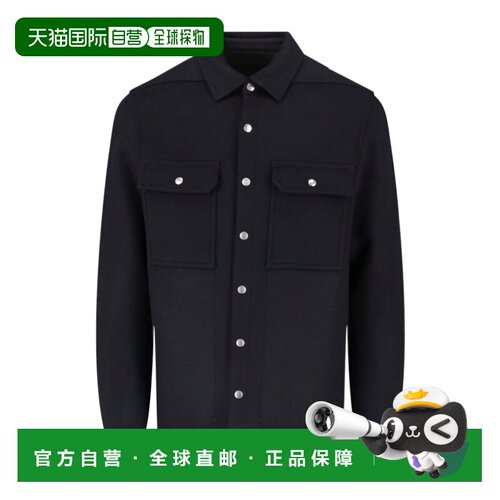 1h可退 奢淘 Rick Owens 翻领长袖休闲夹克 男 RU02F4729WMT
