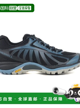 Merrell 女士 Siren Edge 3 黑色/青石色 迈乐徒步鞋防水 J034444