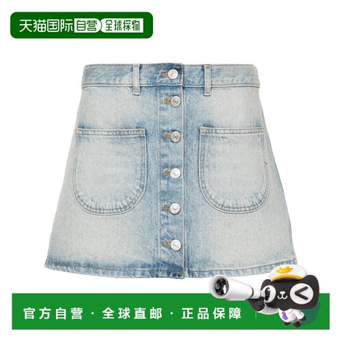 Courreges 女士 Multiflex 牛仔迷你半裙 124DJU156DE0016半身裙