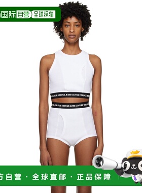 1h可退 潮奢 versace 范思哲 女士 白色背心 E74HAM616EJ0060E