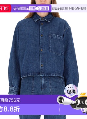 A.P.C. 女士衬衫 COHETF02895IAL AW2025 蓝色牛仔长袖 夹克外套