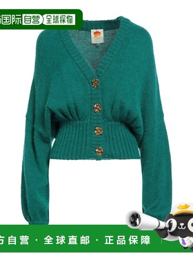 1h可退 潮奢 FARM RIO 女士 针织开衫 green绿色 舒适时尚