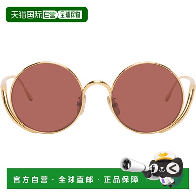 潮奢 LOEWE 罗意威 男士 金色 Signature 太阳镜 LW40187U5030SSH