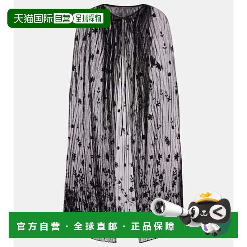 1h可退 潮奢 TOTÊME 女士 刺绣花朵泡泡纱薄纱披肩
