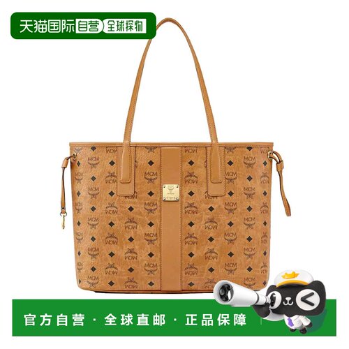 MCM 女士手提包 MWPEALR05CO001CO SS2026 棕色 Medium Reversibl
