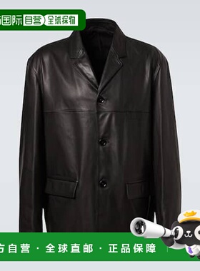 1h可退 潮奢 Lemaire 男士 皮革夹克 OW1184LL0142