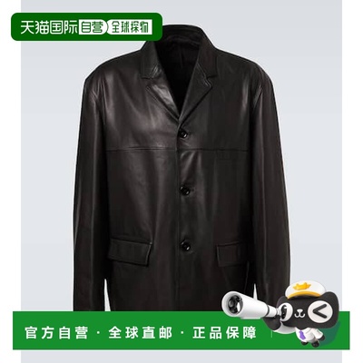 1h可退 潮奢 Lemaire 男士 皮革夹克 OW1184LL0142