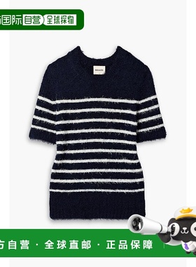 付款1h内可退 潮奢 KHAITE 女士 Luphia 条纹真丝羊绒混纺T恤 952