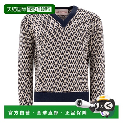 VALENTINO 男士针织衫 6V3KC32XAR0QTD SS2025 蓝色