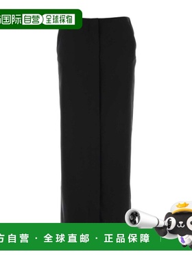 HERNO 女士半身裙 GN00016DL128479300 黑色直筒裙AW2025