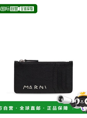 MARNI 男士钱包 PFMI0103U1P653300N99  AW2024黑色卡包