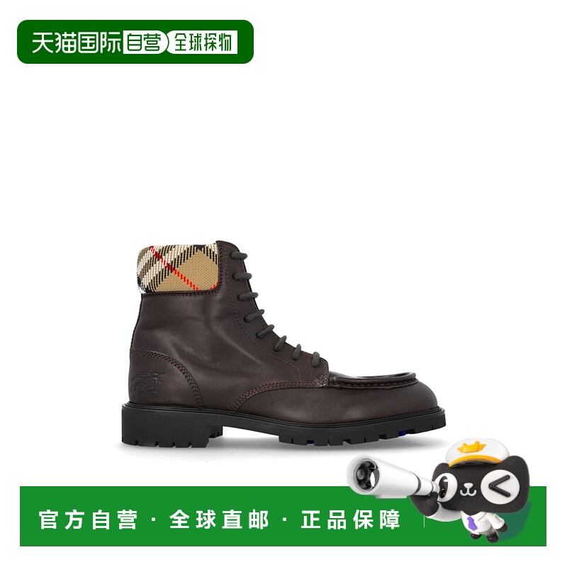 1h可退 BURBERRY 男士靴子 8115598C1905LOG AW2025 棕色 Rogue a