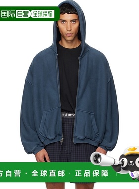 1h可退 潮奢 Alexander Wang 亚历山大 王 男士 蓝色 Graphic Log