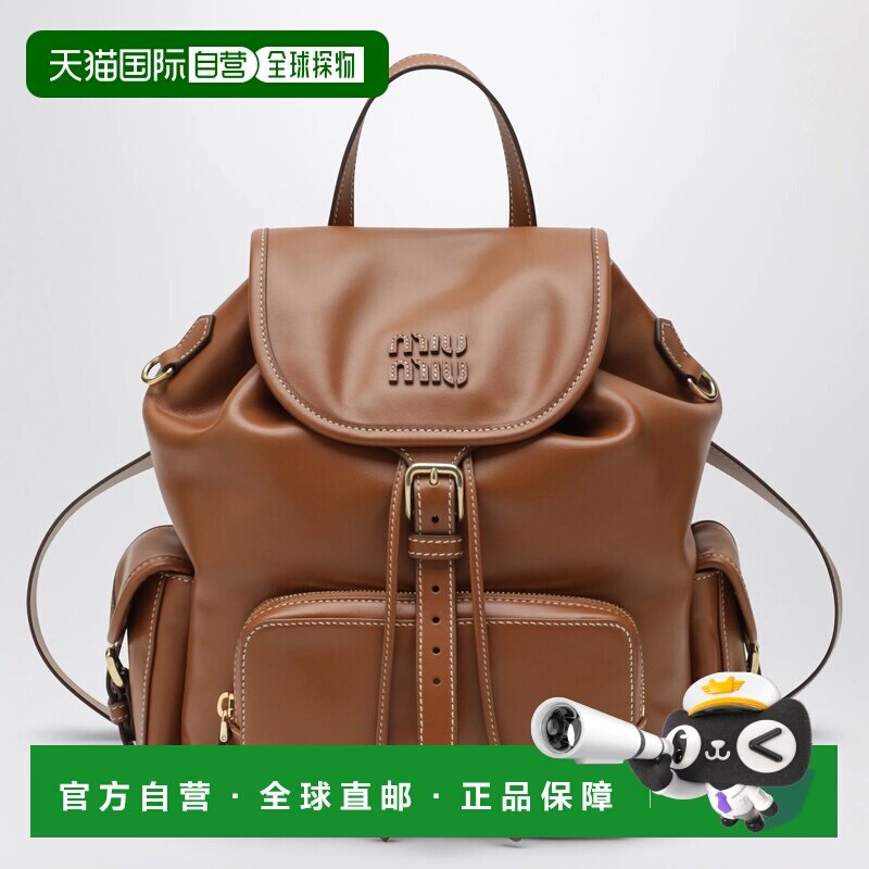 MIU MIU 女士双肩包 5BZ042OOO2CRWF0046 AW2026 棕色图片