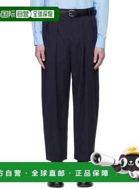 1h可退 潮奢 The Row 男士 海军蓝 Dyon 长裤 937W3897直筒裤