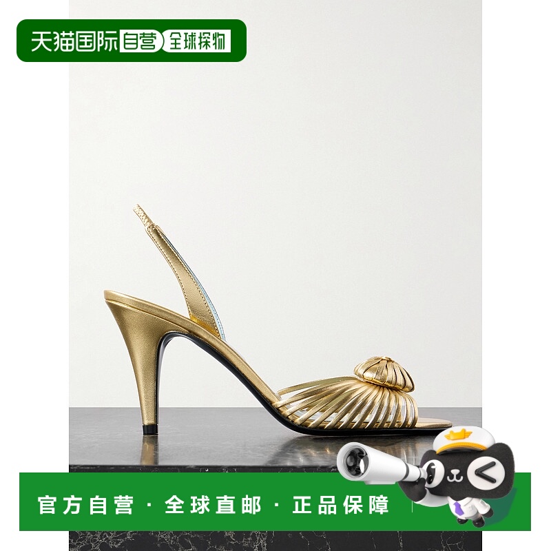 1h可退 潮奢 Valentino 华伦天奴 女士 ROYAL 金色皮质凉鞋 7W2S0