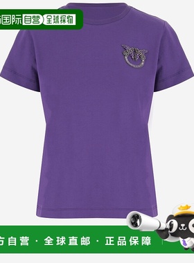 PINKO 女士T恤 103320A2RNW79 AW2025 紫色 圆领T恤短袖