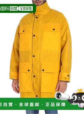 KENZO 男士大衣 5OU2051MH39 AW2018 黄色 Yellow fabric coat