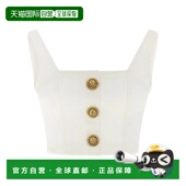 BALMAIN 白色 SS2026 女士背心吊带 GF1AD214DG140FC