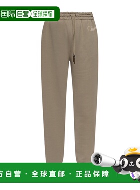 CHLOÉ 女士休闲裤 CH24WJT02191069 AW2024 灰色 松紧腰运动裤