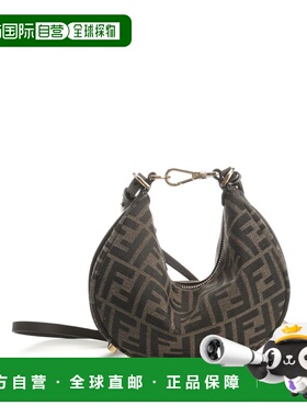 FENDI 女士斜挎包 8BS081ALP3F1MAT AW2025 棕色 MINI FENDIGRAPH