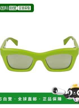 GUCCI 女士眼镜 GG1773S006 SS2024 绿色几何框 古驰太阳镜