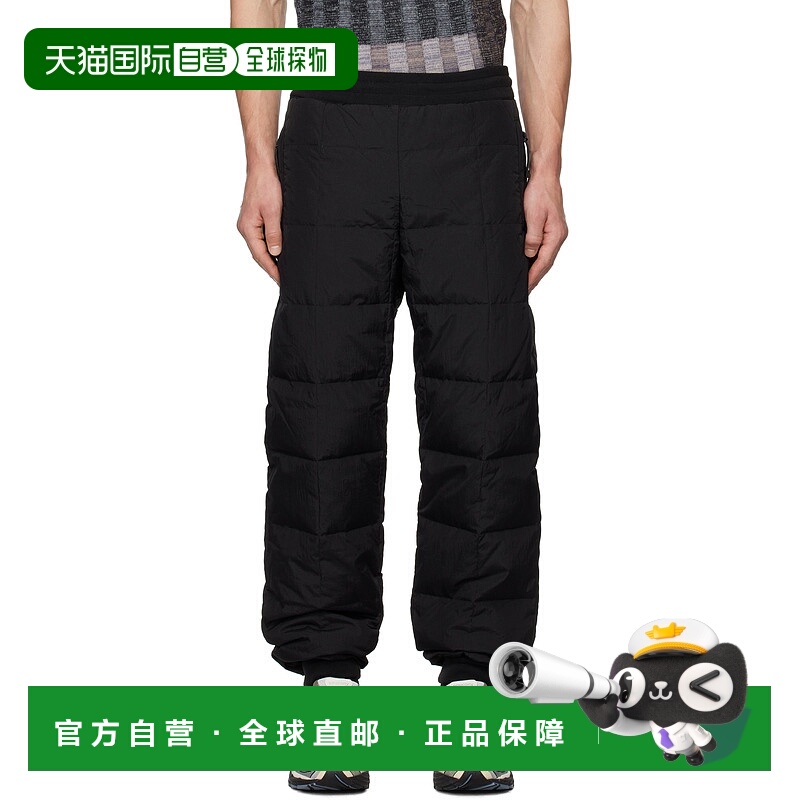 1h可退 潮奢 TAION 男士 黑色 SC 羽绒运动裤 TAION131TPSC