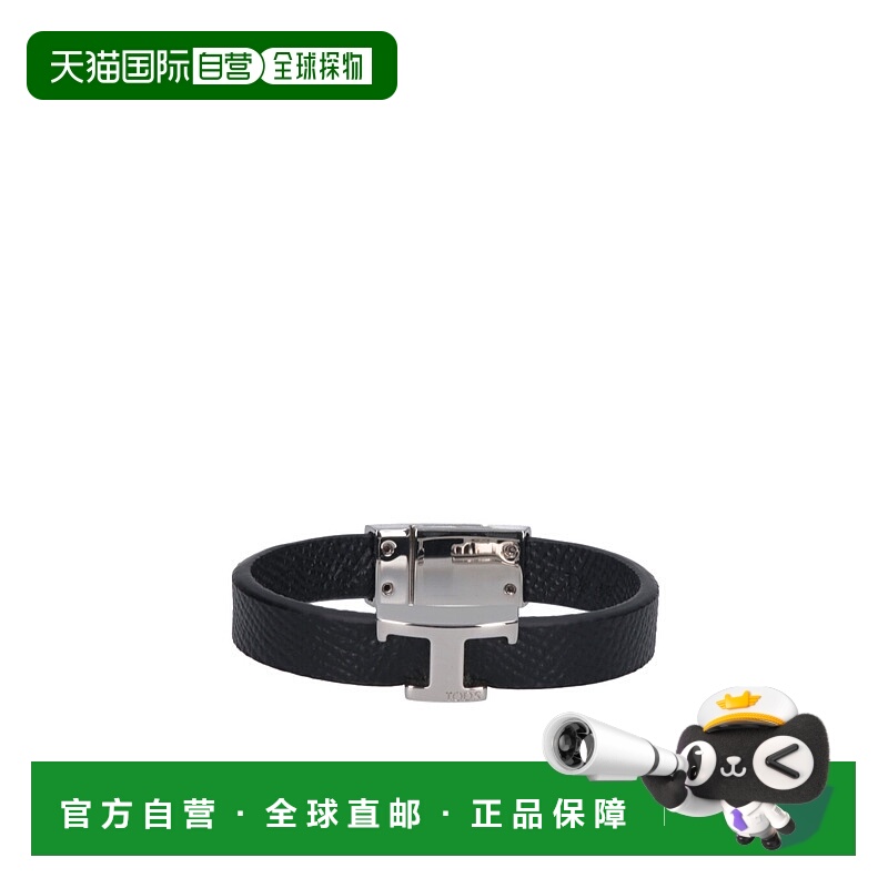 1h可退 TOD'S 男士腰带 XEMB1990100F3KB999 AW2025 黑色 “T Tim