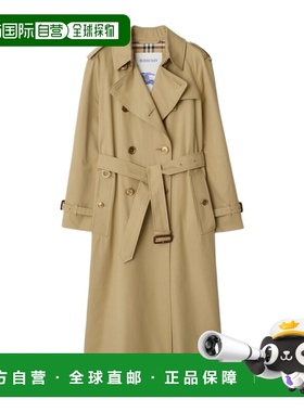 BURBERRY 女士外套 81111521 CO 花色 长款华达呢 Waterloo 风衣